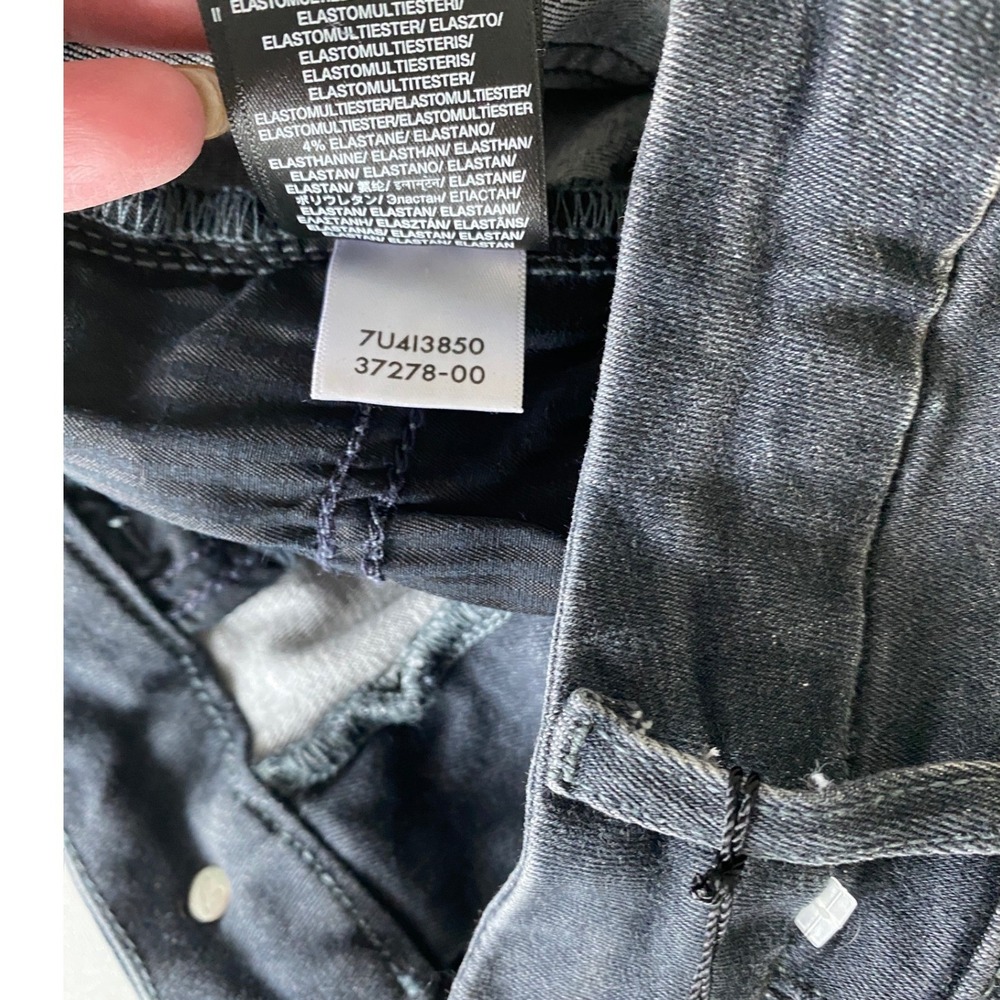 7 For‎ All Mankind Ultra High Rise Flare Jeans No Filter Denim Black Wash 25 NWT - Picture 12 of 12